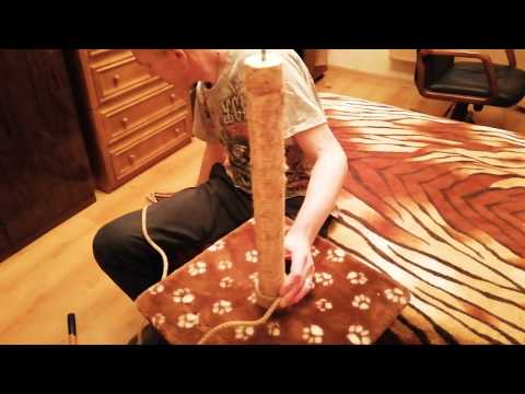 Видео: Замена верёвки на когтеточе