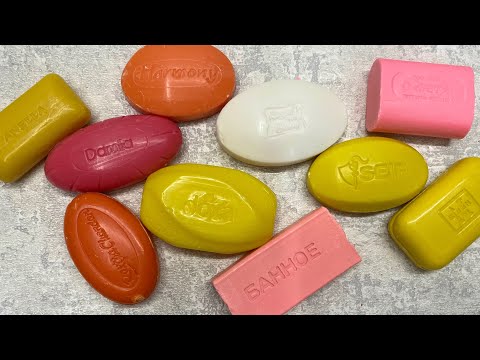 Видео: Dry soap cutting 💛💖🧡/ Резка мыла / ASMR