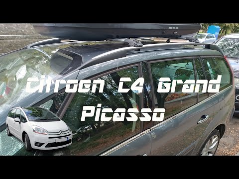Видео: Багажник на крышу Citroen Grand C4 Picasso с рейлингами
