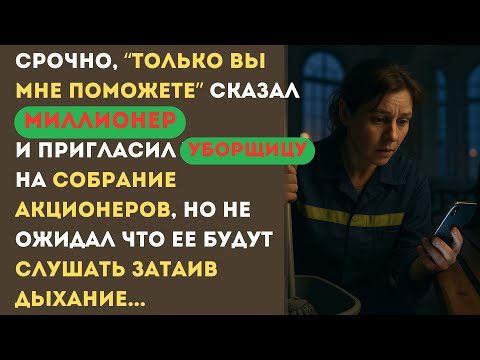Видео: Миллионер позвал уборщицу с вокзала на собрание совета директоров и через час все слушали её стоя...