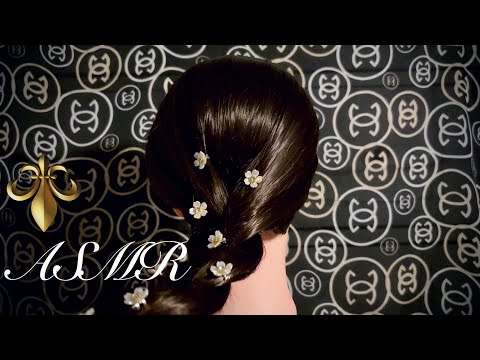 Видео: АСМР Расчёсывание волос.Причёска.Приятный шёпот