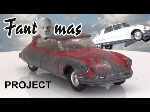 Видео: Конструкция летающего автомобиля Фантомаса по мотивам фильма и модели Corgi Toys № 280.