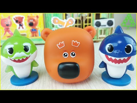 Видео: Кеша и его друзья Акулёнок Беби Шарк! Сборник весёлых мультиков с игрушками для детей