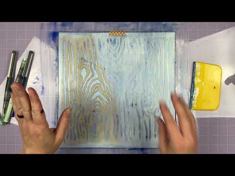 Видео: Фоновая обработка: сине-зеленая текстура древесины