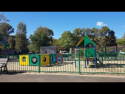 Видео: Комсомольск-на-Амуре. Реконструкция дворовых территорий пр. Мира, пр. Октябрьский, ул. Орджоникидзе.