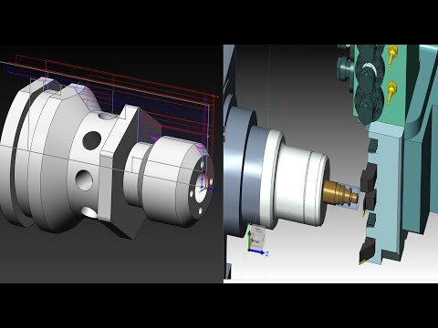 Видео: Токарно-фрезерная обработка. Точение. Часть 1. SolidCAM 2022