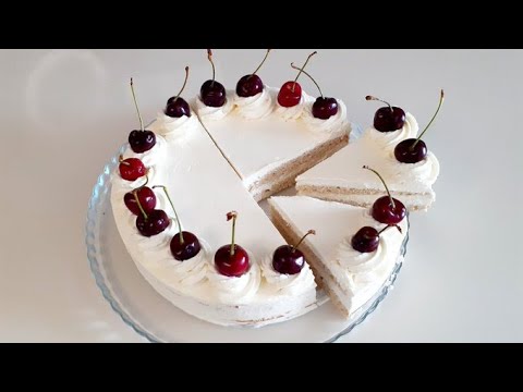 Видео: Торт на кокосовой муке, Без глютена, Без сахара! Кето рецепт.