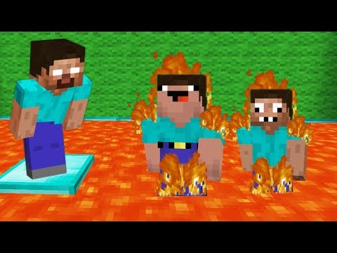 Видео: ХЕРОБРИН СКИНУЛ НУБА И ПРО В ЛАВУ МАЙНКРАФТ ! НУБИК ПРОТИВ ТРОЛЛИНГ MINECRAFT Мультик