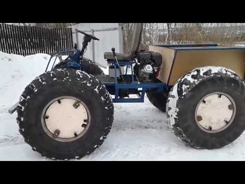 Видео: вездеход полноприводный пробный выезд.