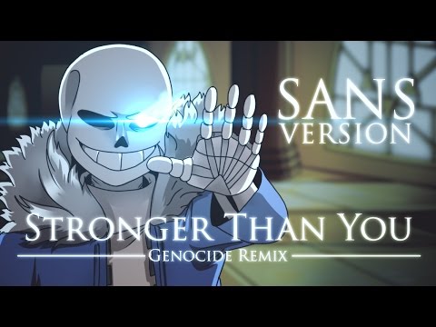 Видео: 【Undertale】 Сильнее, чем ты - Геноцид ремикс- (Версия Санса)