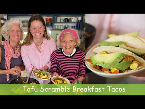 Видео: Тако с тофу на растительной основе и скрамблом на завтрак