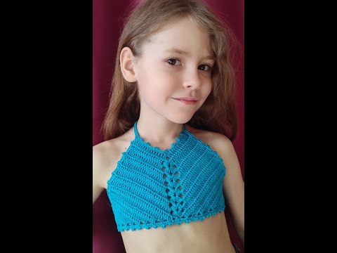 Видео: Мастер-класс по вязанию КРОП-ТОПА крючком / Crochet crop top