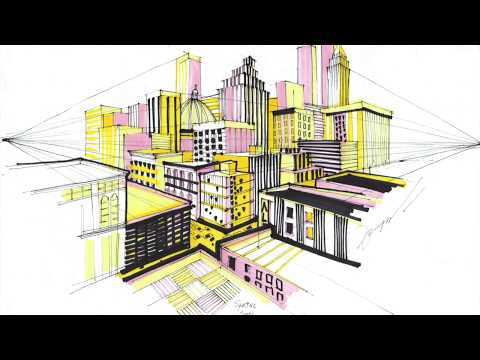 Видео: ✍🏼Как Нарисовать Небоскребы в Угловой Перспективе Маркерами