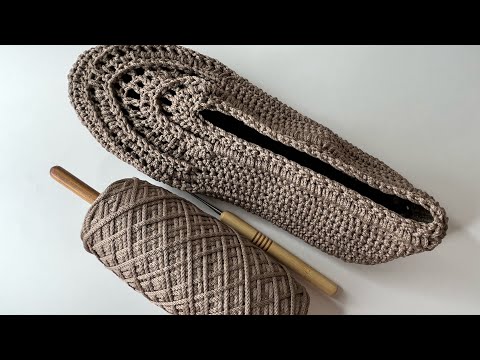 Видео: ТАПОЧКИ БАЛЕТКИ КРЮЧКОМ | мастер-класс вязание крючком ￼