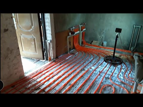 Видео: тёплый пол,сантехника ишлари.