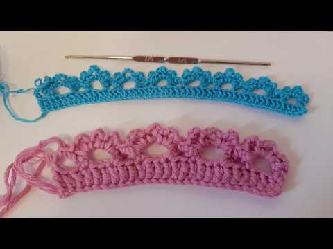 Видео: Простая обвязка края крючком. МК.