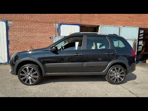 Видео: Мощнейшие диски на Lada Granta Cross / vossen r17 + triangle 205/45