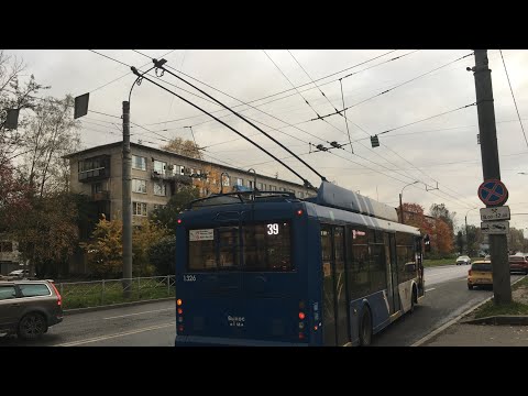 Видео: ТРОЛЗА-5265 ‘’Мегаполис’’ номер 1326, маршрут 39 (15.10.2025)