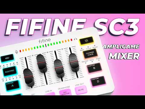 Видео: ИГРУШКА? Fifine Ampligame SC3 микшер. Полный разбор