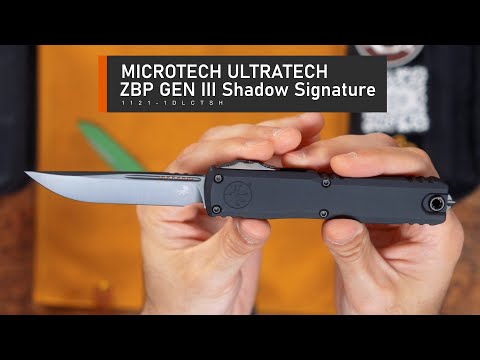 Видео: Microtech Ultratech ZBP GEN III 1121-1DLCTSH Shadow Signature Series. Сравнение двух поколений