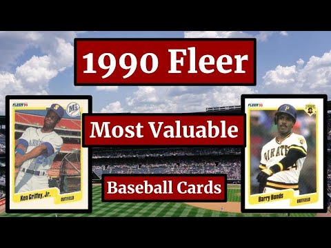 Видео: Бейсбольные карточки Флира 1990 года — 25 самых ценных