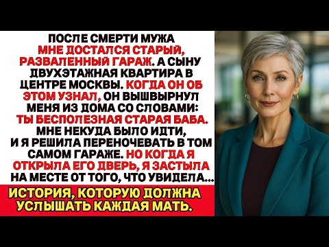 Видео: Муж после смерти оставил мне только старый, полуразвалившийся гараж.Но когда я однажды зашла внутрь…