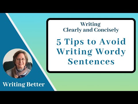 Видео: 5 советов, как избежать написания многословных предложений: пишите ясно и кратко