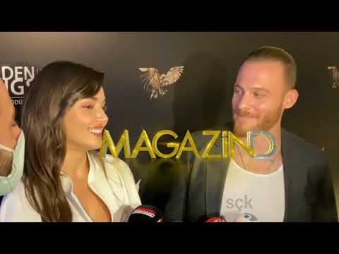 Видео: 23.06.21интервью Керема Бюрсина и Ханде Эрчел перед церемонией награждения