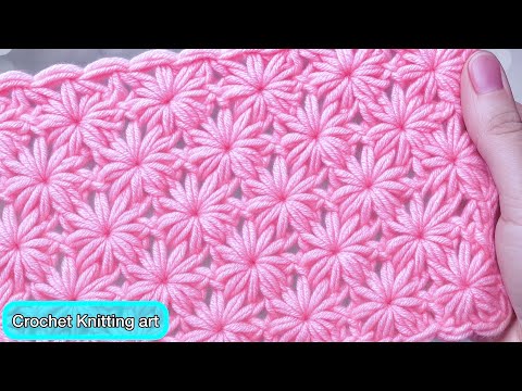 Видео: Так просто, так красиво! 🌸 Обязательно попробуйте вязание крючком для начинающих! Детское одеяло,...