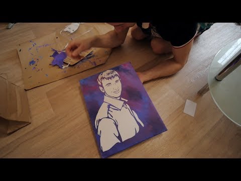 Видео: Стик-арт портрет
