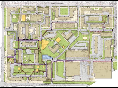 Видео: План благоустройства пешеходных зон 6го квартала Академического р- на (03.02.2020)
