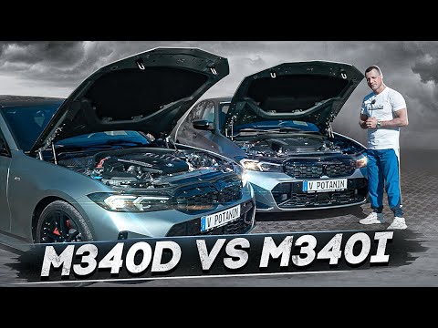 Видео: тест-драйв BMW M340i vs M340d  Дизель против Бензина ?!