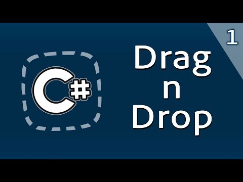 Видео: Уроки C# – Drag and Drop – Часть 1 – Перетаскивание файлов – Drag n Drop – C#