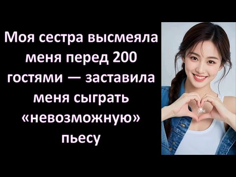 Видео: Моя сестра высмеяла меня перед 200 гостями — заставила меня сыграть «невозможную» пьесу