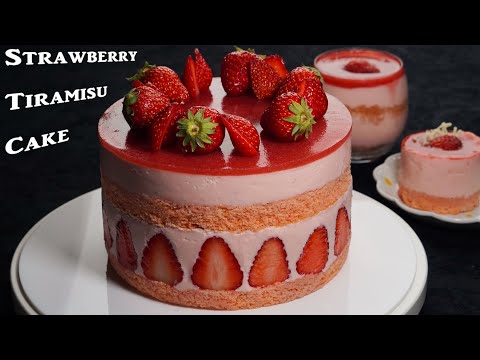 Видео: Лучший рецепт клубничного тирамису / Клубничный торт тирамису