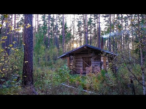 Видео: Медведь заходил. Загоняю тепло в избушку. Постройка отопительного щитка.