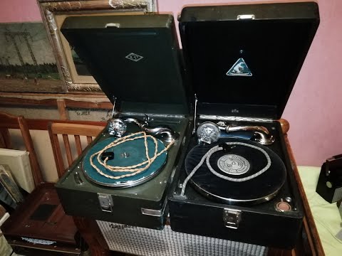 Видео: Сравнение двух советских электрических патефонов середины 30х годов.