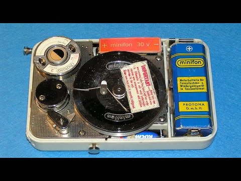 Видео: Ламповый проволочный диктофон Minifon Mi51 - Tube wire recorder Minifon Mi51