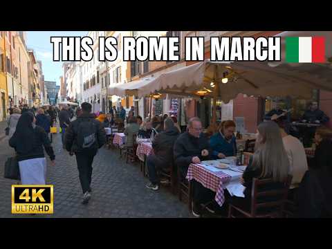 Видео: Рим, Италия 🇮🇹 - 4K пешеходный тур в марте 2025 года | Весенняя магия в Вечном городе
