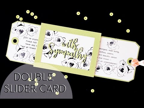 Видео: Double Slider card/ Открытка с 2мя выдвижными элементами.