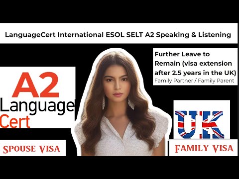 Видео: LanguageCert A2 SELT (Разговорная речь и аудирование) || Продление супружеской визы || Тест на ау...
