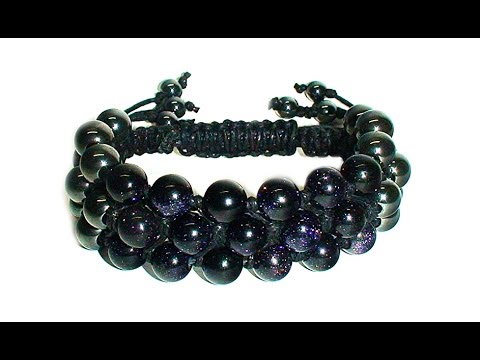 Видео: Tutorial: Triple shamballa bracelet / Тройной браслет шамбала