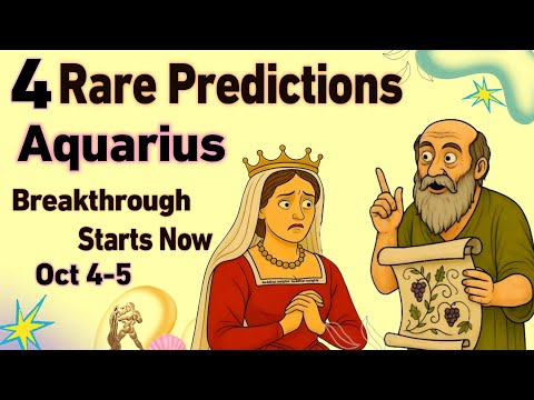 Видео: Водолей ♒ 4–5 октября 2025 г. | 5 редких предсказаний, которые изменят вашу жизнь ✨