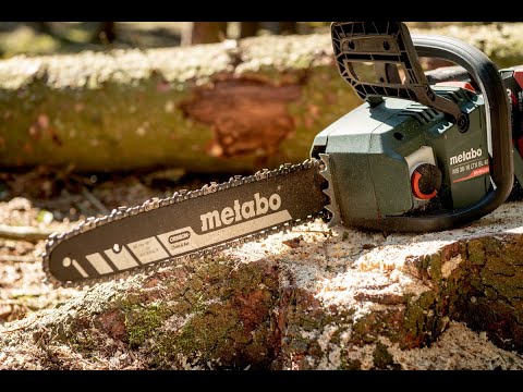 Видео: Акумуляторна ланцюгова пила metabo MS 36 -18 LTX BL 40 широкий огляд з розборкою, тест на потужність