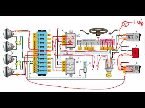 Видео: БЛИЖНИЙ СВЕТ  ПРОСТАЯ СХЕМА  ВАЗ 2106