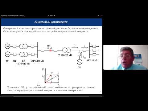 Видео: Синхронный компенсатор. Структура генерирующих мощностей в будущем. Решение экзаменационных задач.