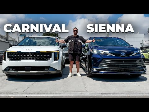 Видео: Toyota Sienna VS Kia Carnival — БИТВА за звание ИДЕАЛЬНОГО МИНИВЭНА
