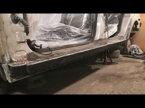 Видео: Дырявый китаец.Как установить пороги от девятки на Лифан Бриз. Замена порогов на лифане бриз.Часть1