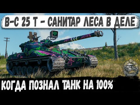 Видео: B-C 25 t - Мастер охоты на топов в деле! Вот на что способен этот игрок в бою WoT 2.0