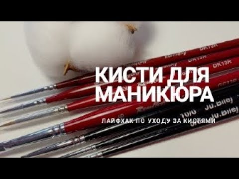 Видео: Все о кистях для маникюра😍Лайфхаки по уходу за кистями